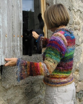 Recycled silk jumper